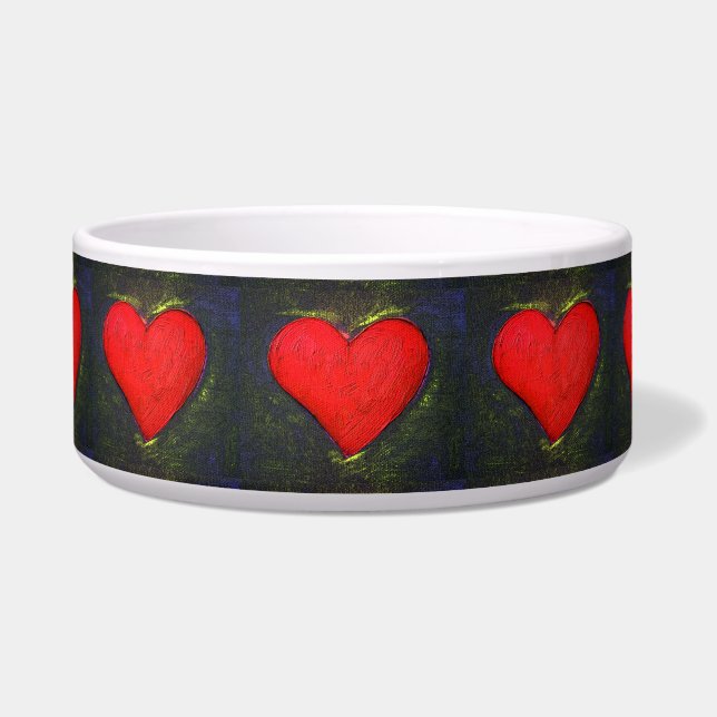 Painted Heart Pet Box Napf (Vorderseite)