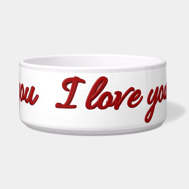 Painted Heart Pet Box Napf (Rechts)