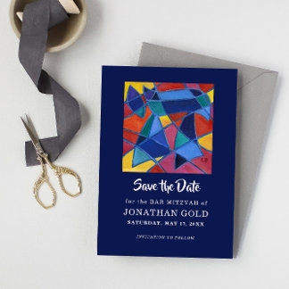 Painted Hebrew Word "Chai" - Leben Save The Date