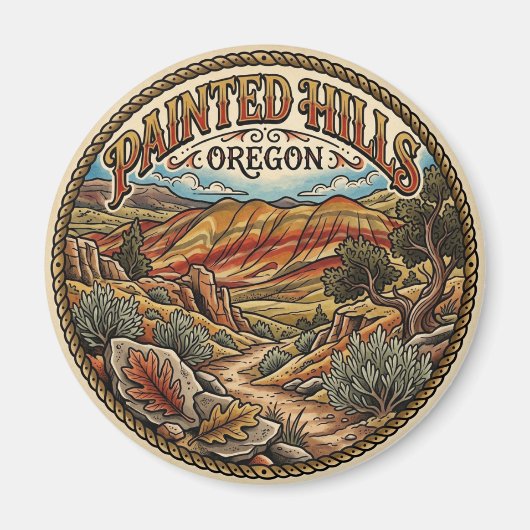 Painted Hills Oregon Magnet (Vorne)