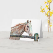 Painted Horse Grußkarte Karte (Gelbe Blume)