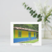 Painted House Post Card Postkarte (Stehend Vorderseite)