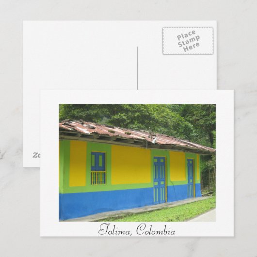 Painted House Post Card Postkarte (Vorne/Hinten)