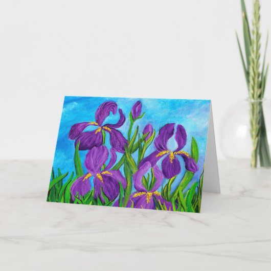 Painted Iris Card Karte (Vorderseite)