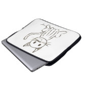 Painted Kitty Laptop Bag Laptopschutzhülle (Vorne Knopf)