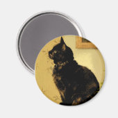 Painted Kitty Magnet (Vorderseite/Rückseite)