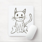 Painted Kitty Mousepad (Mit Mouse)