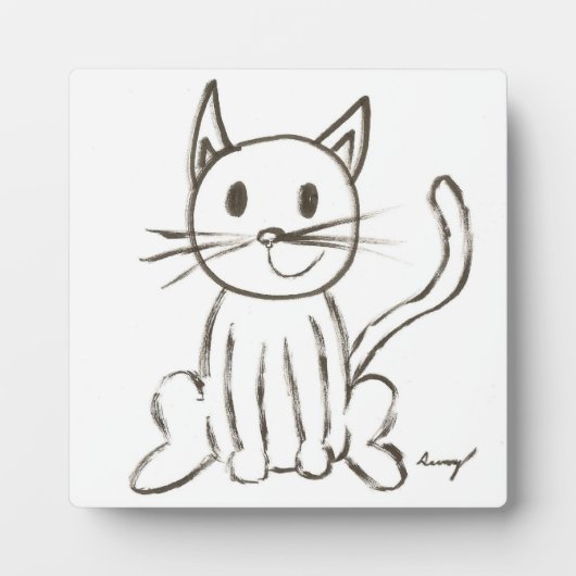 Painted Kitty Plaque Fotoplatte (Vorderseite)