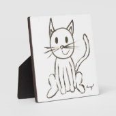 Painted Kitty Plaque Fotoplatte (Vorderseite)