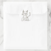 Painted Kitty Round Stickers - Set von 20 (Tasche)