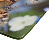 Painted Lady butterfly Glass chopping board Schneidebrett (Ecke)