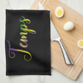 Painted Laissez Le Bon Temps Rouler Geschirrtuch (Viertel Falte)