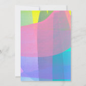 Painted Layers flache Einladungskarte Einladung (Rückseite)