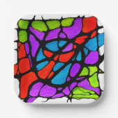 Painted light pappteller (Vorderseite)