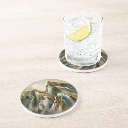 Painted Mountains Getränkeuntersetzer (Seite)