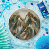 Painted Mountains Pappteller (Party)