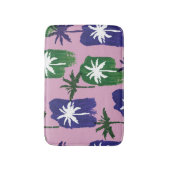 Painted Palm, Navy Blue Green. Badematte (Vorderseite Vertikal)