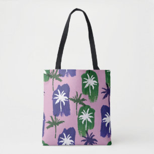Painted Palm, Navy Blue Green. Tasche