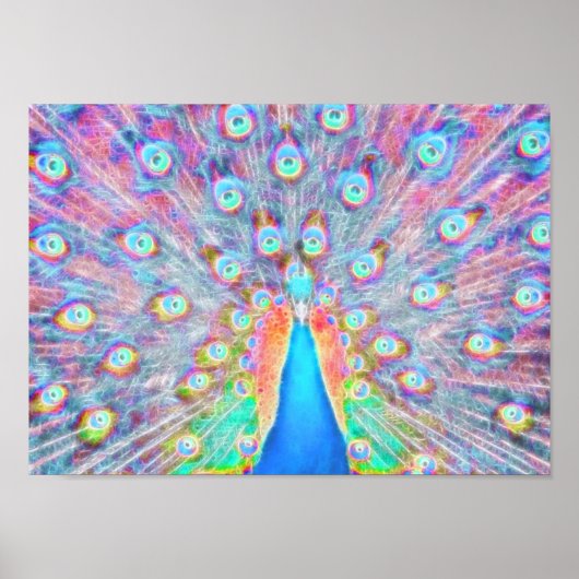 *Painted Peacock* Spirit Poster Print (Vorne)