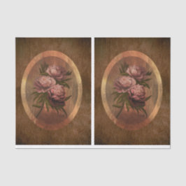 Painted Peonies DBL Seidenpapier