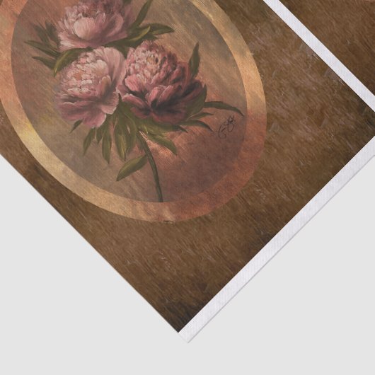 Painted Peonies DBL Seidenpapier (Ausschnitt)