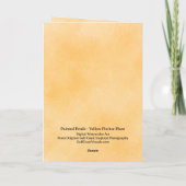 Painted Petals Pitcher Plant Folded Greeting Card Karte (Rückseite)