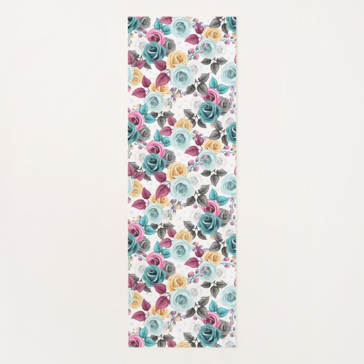 Painted Petals Yogamatte (Vorderseite)