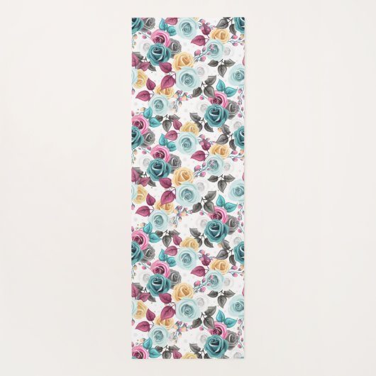 Painted Petals Yogamatte (Rückseite)