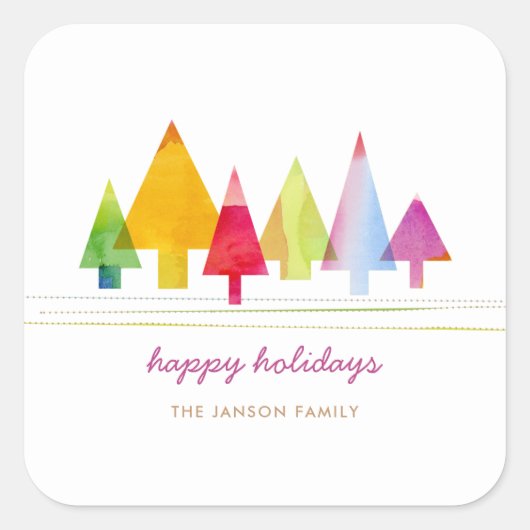 Painted Pines Sticker (Vorderseite)