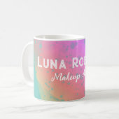 Painted Pink Rainbow Anpassbare Tasse (Vorderseite Links)