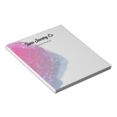 Painted Pink Rainbow Business Notizblock (angewinkelt)