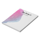 Painted Pink Rainbow Business Notizblock (Rotiert)