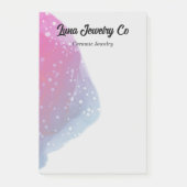 Painted Pink Rainbow Business Post-it Klebezettel (Vorderseite)