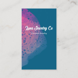 Painted Pink Rainbow Jewelry Business Card  Visitenkarte