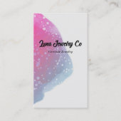 Painted Pink Rainbow Juwelier Business Card Visitenkarte (Vorderseite)