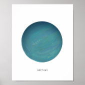 Painted Planet Neptun Art Print Poster (Vorne)