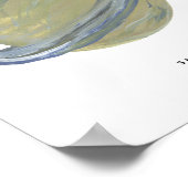 Painted Planet Saturn Art Print Poster (Ecke)