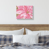Painted Poinsettia Weihnachtsfeier Blume Leinwanddruck (Insitu (Schlafzimmer))