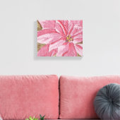 Painted Poinsettia Weihnachtsfeier Blume Leinwanddruck (Insitu (Wohnzimmer))