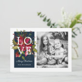 Painted Poinsettias | FOTO Feiertagskarte (Stehend Vorderseite)