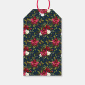 Painted Poinsettias | Urlaub Geschenkanhänger (Rückseite)