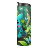 Painted Pokémon Bulbasaur Chasing Butterflies Thermosbecher (Nach rechts gedreht)
