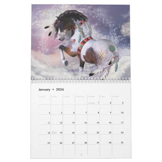 Painted Ponies III Calendar Kalender (Jan 2026)