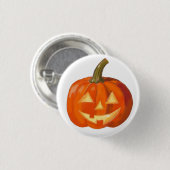Painted Pumpkin Face Button (Vorne & Hinten)