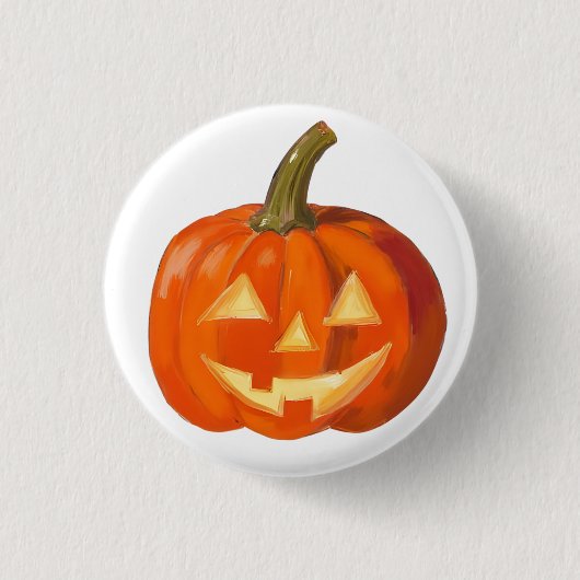 Painted Pumpkin Face Button (Vorderseite)