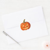 Painted Pumpkin Face Runder Aufkleber (Umschlag)