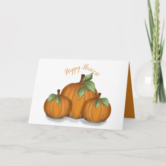 Painted Pumpkins Card Karte (Vorderseite)