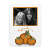 Painted Pumpkins Foto Magnet (Vertikal)