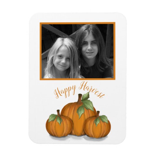 Painted Pumpkins Foto Magnet (Vertikal)
