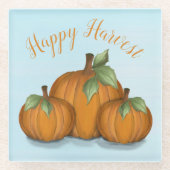 Painted Pumpkins Glass Untersetzer (Vorderseite)